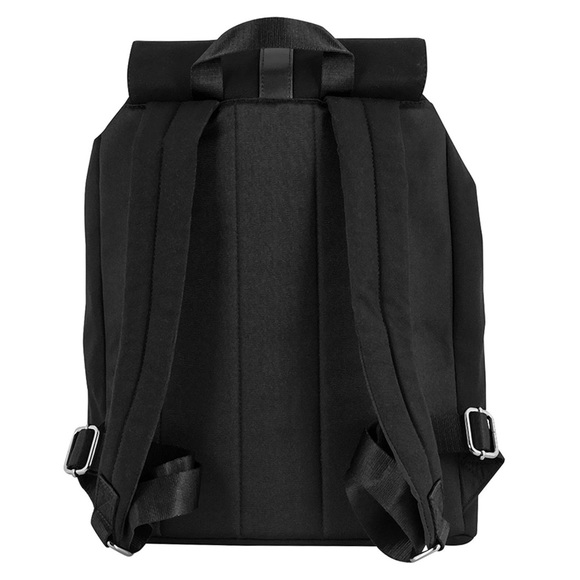 NWT Calvin Klein black canvas backpack leather